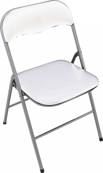 VivaGarden Sedia per Esterni Pieghevole in Alluminio Dimensioni 44x45x78 cm colore Bianco