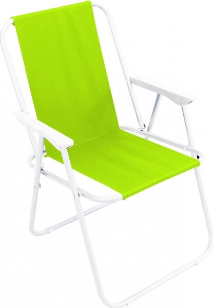 VivaGarden Sedia per Esterni Pieghevole in Metallo Dimensioni 52x37x74 cm colore Verde - Relax
