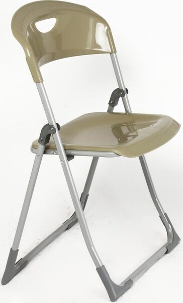 Metal Far Sedia per Esterni Pieghevole in Metallo Dimensioni 41x47x83 cm colore Tortora - Brasil