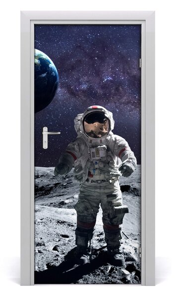 Adesivo per porta Astronauta 75x205 cm