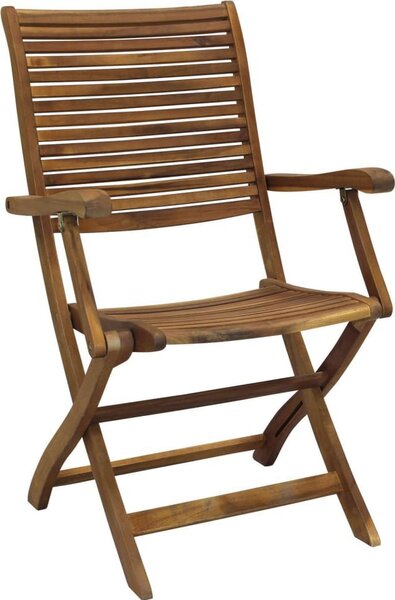VivaGarden Sedia per Esterni Pieghevole in Legno Dimensioni 55x64x94 cm colore Marrone - Sendai