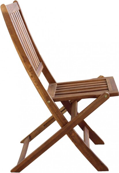VivaGarden Sedia per Esterni Pieghevole in Legno Dimensioni 46x57x91 cm colore Marrone - Euforico