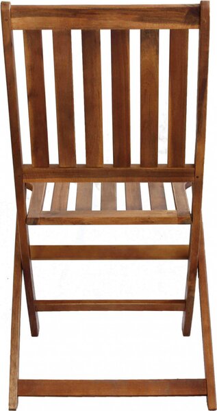 VivaGarden Sedia per Esterni Pieghevole in Legno Dimensioni 46x57x91 cm colore Marrone - Euforico