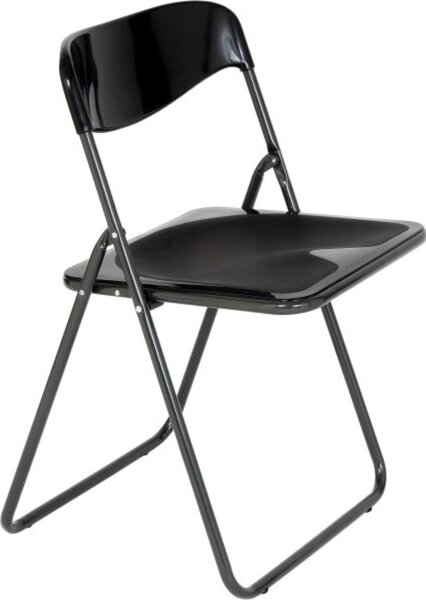 Metal Far Sedia per Esterni Pieghevole in Plastica/Metallo Dimensioni 46x50x80 cm colore Nero - Metalfar