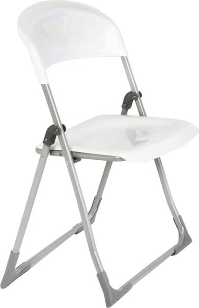 Metal Far Sedia per Esterni Pieghevole in Metallo/Polipropilene Dimensioni 93x48x6 cm colore Bianco - Brasil