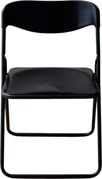 Metal Far Sedia per Esterni Pieghevole in Plastica/Metallo Dimensioni 46x50x80 cm colore Nero - Metalfar