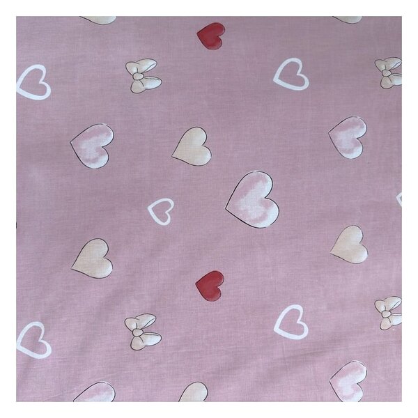 Set copripiumino e federa da bambini rosa in cotone per letto singolo 140x200 cm Minnie "Balloon" – Jerry Fabrics