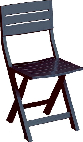 NBrand Sedia per Esterni Pieghevole Set 4 Sedie da Giardino in Resina Dimensioni 40x44x80 cm colore Antracite