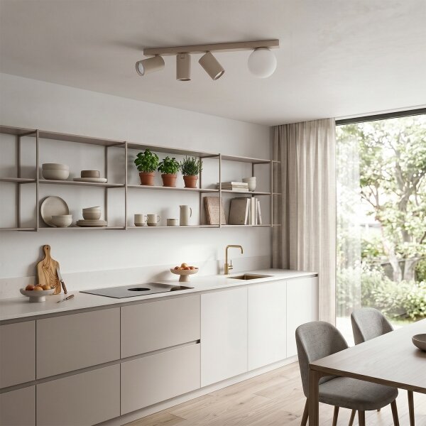 Brilagi - Faretto SELE BALL 3xGU10/30W/230V + 1xG9/10W colore beige