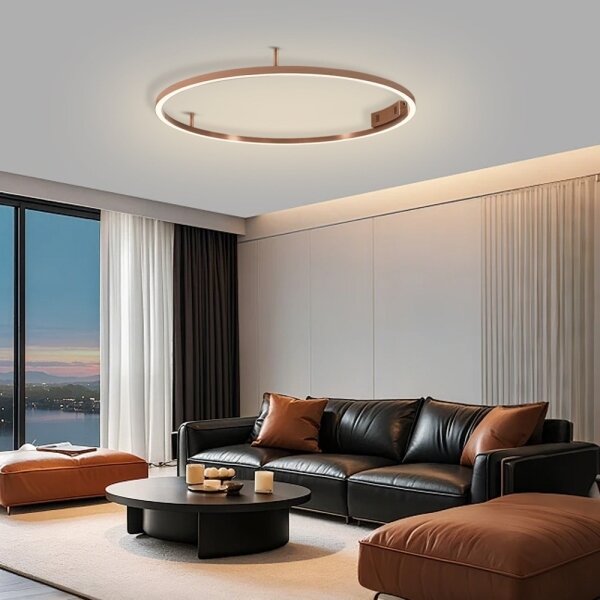Immax NEO 07326-80C-LED Plafoniera dimmerabile FINO LED/55W/230V 80 cm Tuya rosa oro + telecomando