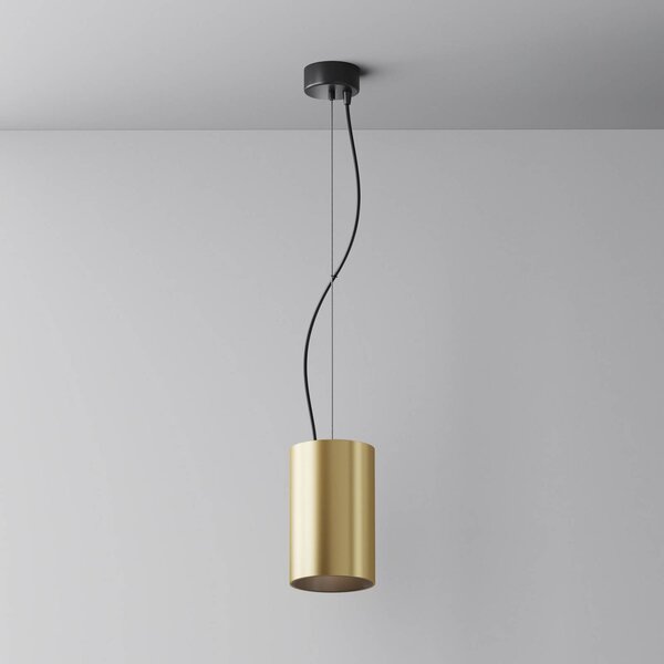 Maytoni lampada LED a sospensione Efir, oro opaco, Ø 10,5 cm, 33 W, 38° Efir, Ottone / Oro, Soggiorno / Sala da pranzo, Alluminio, Moderno