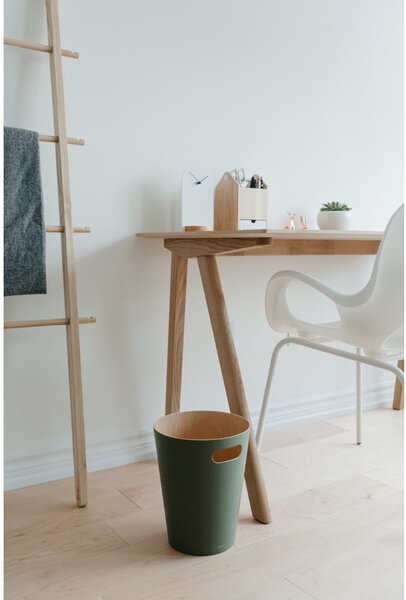 Cestino per la spazzatura verde da ufficio 7,5 l Woodrow – Umbra