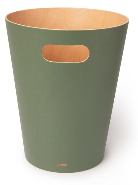 Cestino per la spazzatura verde da ufficio 7,5 l Woodrow – Umbra