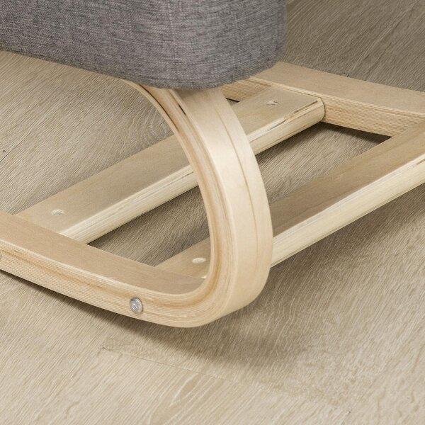 DecHome Sedia Posturale in Tessuto colore Grigio
