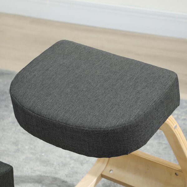 DecHome Sedia Posturale in Tessuto colore Grigio