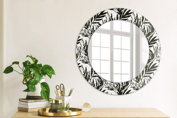 Specchio rotondo cornice con stampa Mostro fi 50 cm