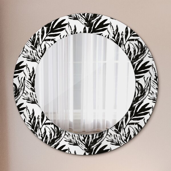 Specchio rotondo cornice con stampa Mostro fi 50 cm
