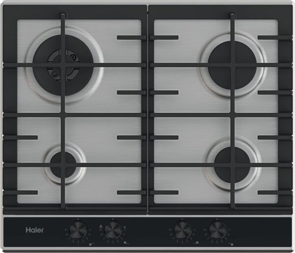 Haier Series 4 - Piano Cottura a Gas 4 Fuochi 59.5 cm Acciaio Inox - HAHG6BR4XH