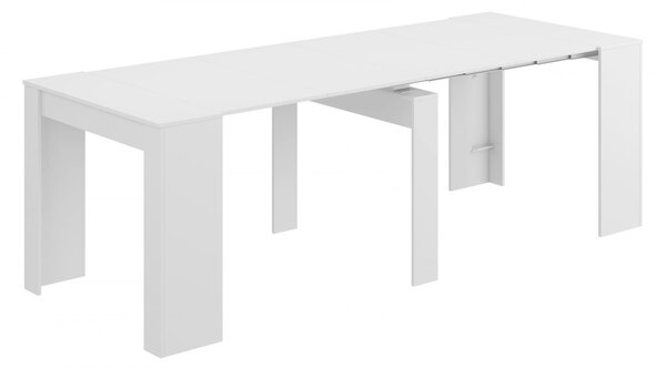 Consolle estensibile sala da pranzo 4-10 posti bianco lucido - Abicitren