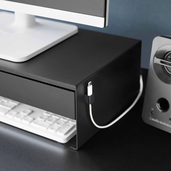 Supporto per monitor nero in metallo Tower – YAMAZAKI