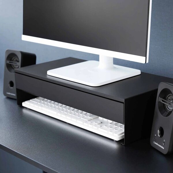 Supporto per monitor nero in metallo Tower – YAMAZAKI
