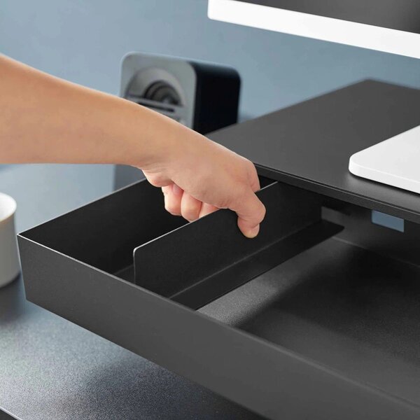 Supporto per monitor nero in metallo Tower – YAMAZAKI