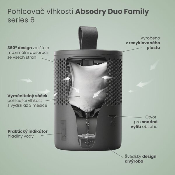 Deumidificatore Absodry Duo Family Bag 6-series – Everbrand Sweden