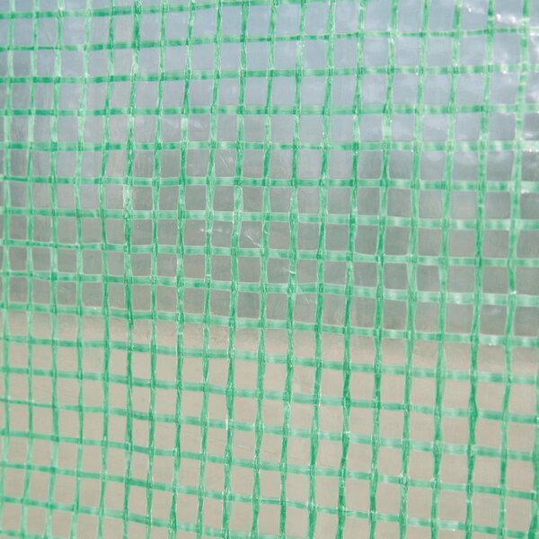 VivaGarden Serra da Giardino a Tunnel per Orto 3x2x2m in Acciaio e Copertura PE Porte con Zip e Finestre a Rete colore Verde
