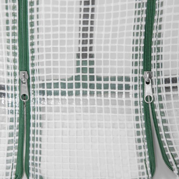 VivaGarden Serra da Giardino con Copertura in PE Rinforzato e Telaio in Acciaio 180x90x90 cm colore Bianco - 889VGWT
