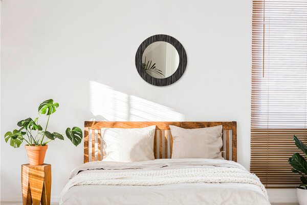 Specchio tondo con decoro Abstract metallic fi 50 cm