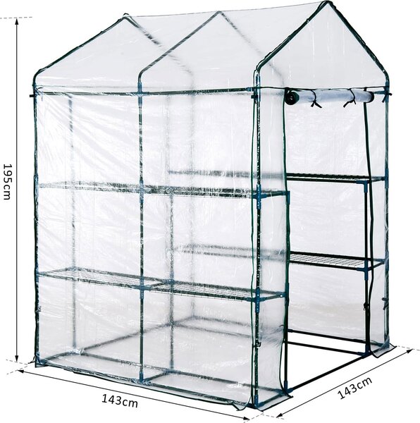 VivaGarden Serra da Giardino In Pvc Trasparente 143x143x195 cm - 1047D