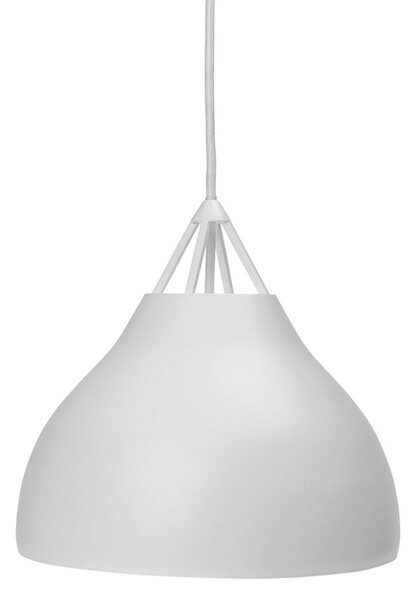 Lampada a sospensione Pyra di Dyberg Larsen, Ø 23 cm, bianco, metallo