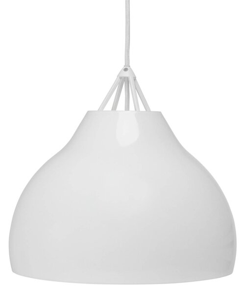 Lampada a sospensione Pyra di Dyberg Larsen, opale, Ø 29 cm, vetro