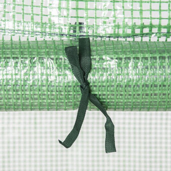 VivaGarden Serra per Piante Verticale con Scaffale a 4 Ripiani in Acciaio e PE 70x50x160 cm colore Verde Scuro - 8V02-845