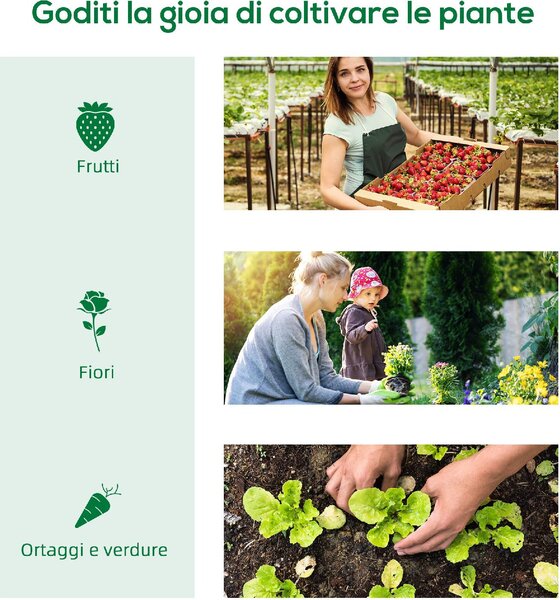 VivaGarden Serra Piccola con 2 Finestrelle Laterali e Finestra Centrale in Acciaio PE e PP 240x90x90 cm colore Verde - U5040GN