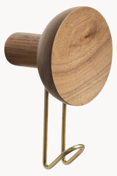 Set di 2 ganci appendiabiti in legno di noce Around