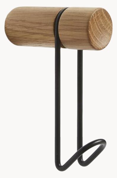 Set di 2 ganci appendiabiti in legno di quercia Around
