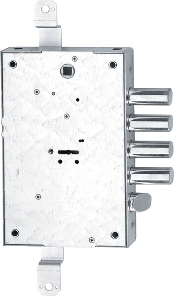 Iseo Serratura Porta Blindata Applicazione Planare 4 mandate e Scrocco Scatola 136x206x30 Entrata 60 mm - 608 D