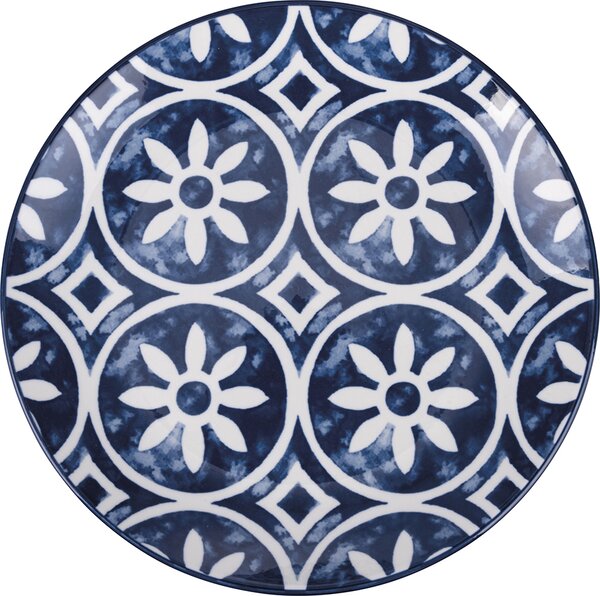 Villa deste Servizio piatti 18 pezzi in ceramica per 6 posti tavola in 2 diversi decori Linea Paxos - 5918691