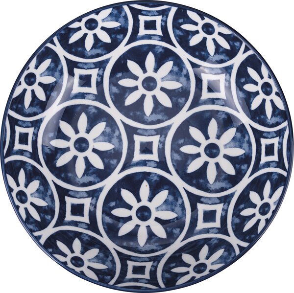 Villa deste Servizio piatti 18 pezzi in ceramica per 6 posti tavola in 2 diversi decori Linea Paxos - 5918691
