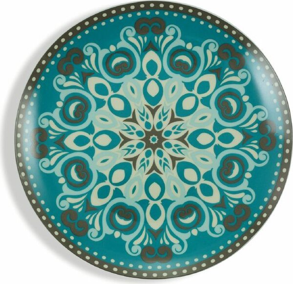 Villa deste Servizio piatti 18 pezzi in porcellana 6 postitavola diversi Cala Jondal Colore Multicolor - 5909272
