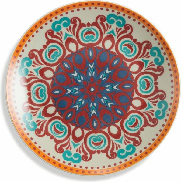 Villa deste Servizio piatti 18 pezzi in porcellana 6 postitavola diversi Shiraz Colore Multicolor - 5909273