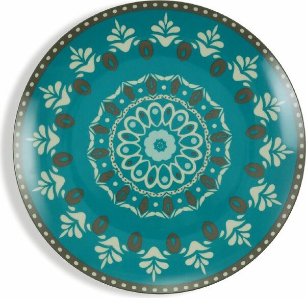 Villa deste Servizio piatti 18 pezzi in porcellana 6 postitavola diversi Cala Jondal Colore Multicolor - 5909272