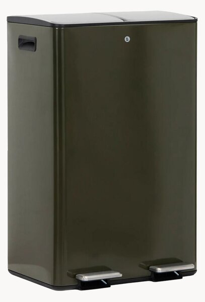 Pattumiera con doppio pedale Sort, 30 L + 30 L