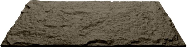 Divina Home Set 10 pz Pannello Decorativo Effetto Roccia Pietra 3D 7,2 mt2 Rivestimento Murale in PU 120x60x3 colore Grigio Vulcano - DH104790