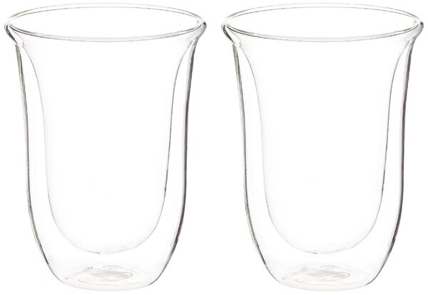 De Longhi Set 2 Bicchieri da degustazione Latte Macchiato 220 ml in vetro - 5513214611