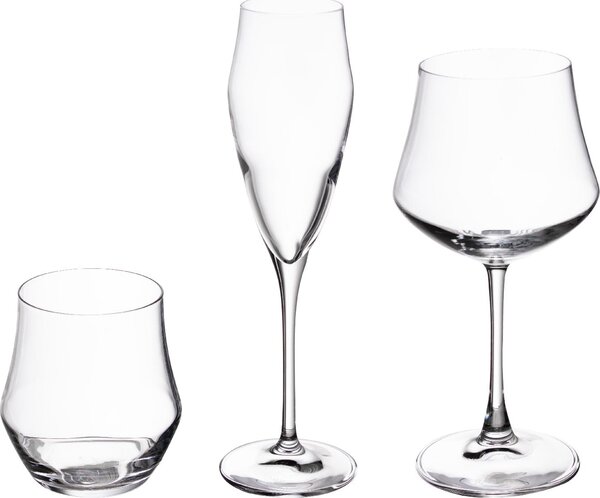 Casa Collection Set 18 Pezzi Ego 12Calici e 6 Bicchieri -Rcr - 41110