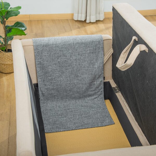 AllMyPets Set 2 Tiragraffi per Gatti da Divano Tappetini Tiragraffi in Sisal e Poliestere 130x45cm Grigio