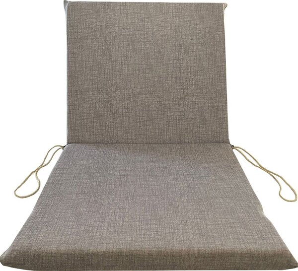 VivaGarden Set 4 Cuscini Garden con Schienale Basso 5h.x90x50 cm 4 Pezzi colore Grigio - SCBASSOGRIGIO