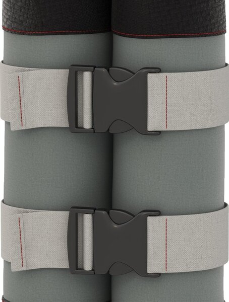 VivaGarden Set 4 Pesi per Gazebo Riempibili con Sabbia fino a 12 kg in Tessuto Oxford 168D 20x10x43 cm colore Nero e Grigio